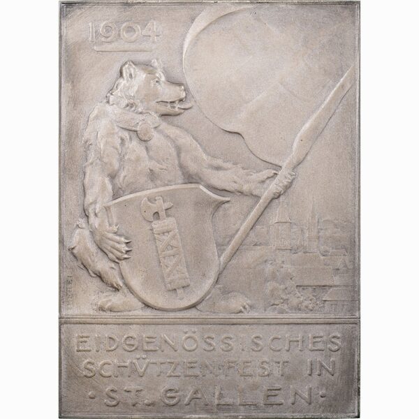 5829_1 St. Gallen, St. Gallen, Kantonales Schützenfest, 1904, stgl, Silber