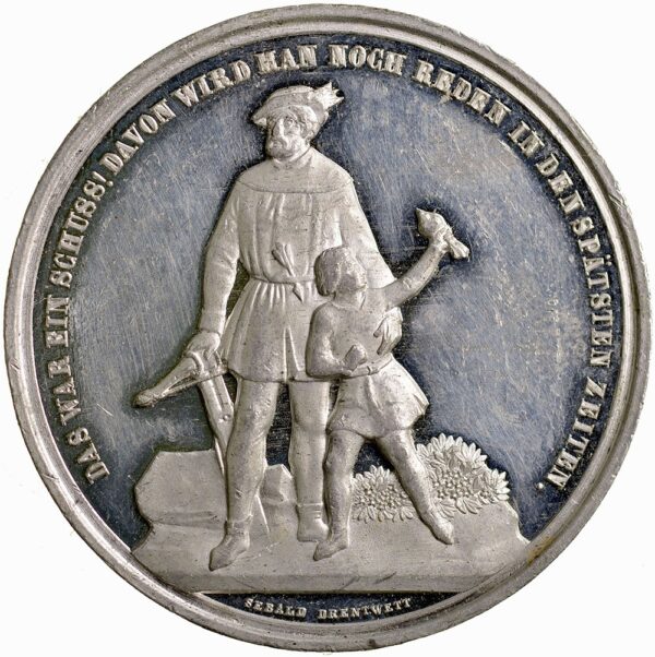 5844_2 Zürich, Zürich, Kantonales Schützenfest, 1859, vz-unz, Weissmetall