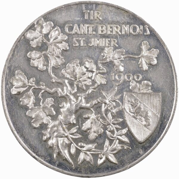 5867_1 Bern, St. Imier, Kantonales Schützenfest, 1900, unz-, Weissmetall