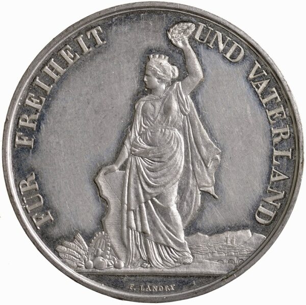 5880_2 Zürich, Zürich, Eidgenöss. Schützenfest, 1872, unz/stgl, Weissmetall