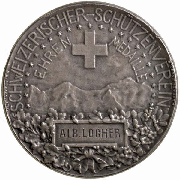 5883_1 Gesamtschweizerisch, Ehrenmedaille, Schützenverband, o.J., unz/stgl