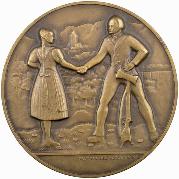 5903_2 Basel, Gelterkinden, Zentralschiessen, 1936, stgl, Bronze