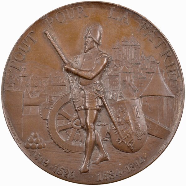 Genève, Genève,  Eidgenöss. Schützenfest, 1887, unz/stgl, Bronze