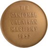 Wallis, Martigny,  Kantonales Schützenfest, 1957, stgl, Bronze