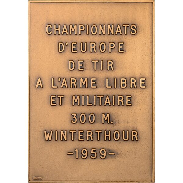 5932_1 Zürich, Winterthur, Championnats d'Europe, 1959, stgl, Bronze