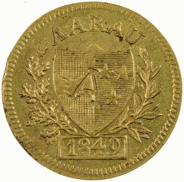 5992_1 Aargau, Aarau, Schützenjeton, 1849, vz-unz