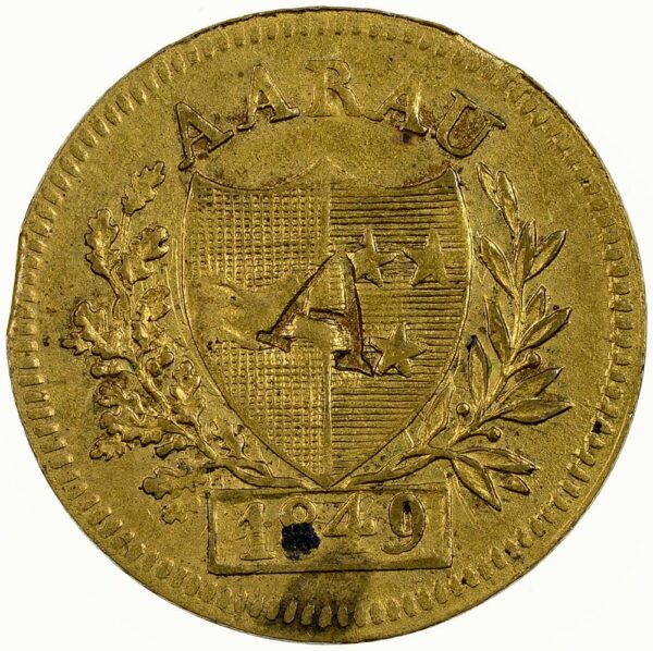 5993_1 Aargau, Aarau, Schützenjeton, 1849, vz-unz