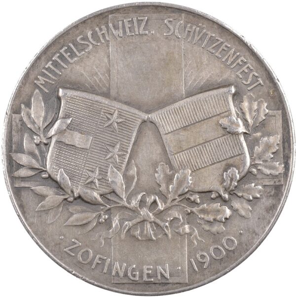6025_1 Aargau, Zofingen, Mittelschweizerisches Schützenfest, 1900, unz, Silber