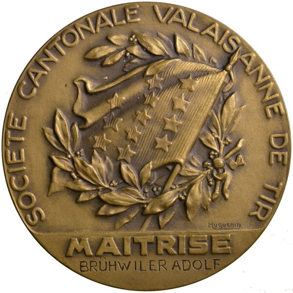 6049_1 Wallis, , Societe cantonale, o.J., stgl, Bronze
