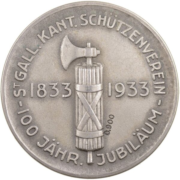 6092_1 St. Gallen, St. Gallen, Kantonalschützenverein, 1933, stgl