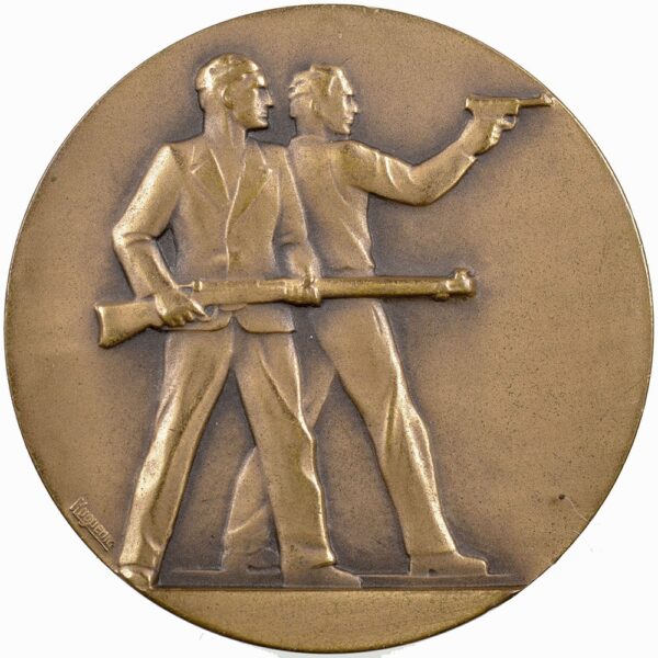 6094_2 St. Gallen, St. Gallen, Bezirksschützenverband, 1952, stgl, Bronze