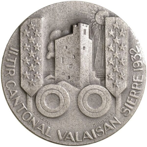 6113_1 Wallis, Sierre, Kantonales Schützenfest, 1932, stgl