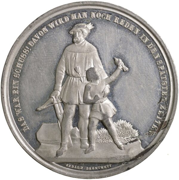 6118_2 Zürich, Zürich, Eidgenöss. Schützenfest, 1859, unz, Weissmetall