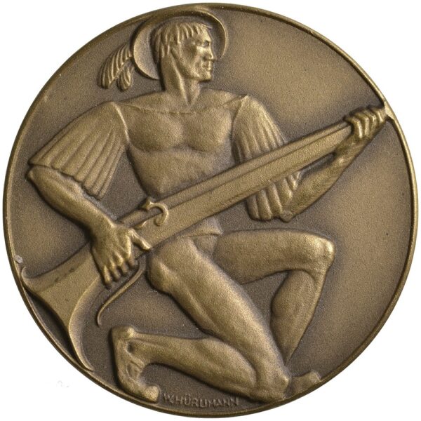 Zürich, Uster,  Kantonales Schützenfest, 1937, stgl, Bronze