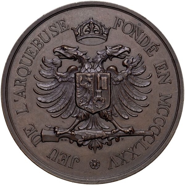 Genève, Genève,  Exercices de l'Arquebuse, 1893, unz/stgl, Bronze