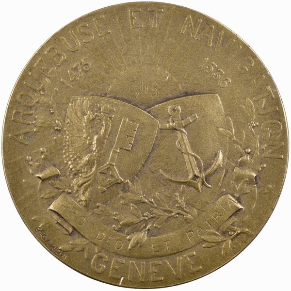 6190_1 Genève, Genève, Arquebuse et Navigation, 1933, unz/stgl, Bronze
