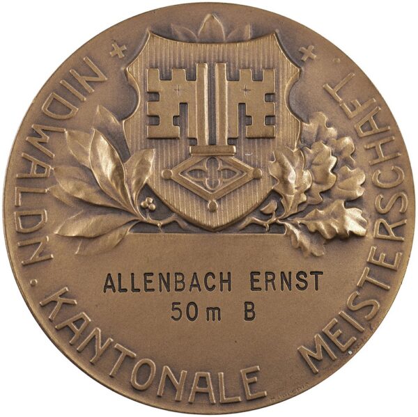 6207_1 Nidwalden, Beckenried, Kant. Meisterschaft, o.J., stgl, Bronze