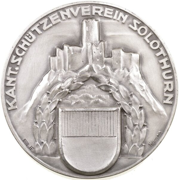 6223_1 Solothurn, Meisterschaft, Kantonaler Schützenverein, o.J., stgl, Silber