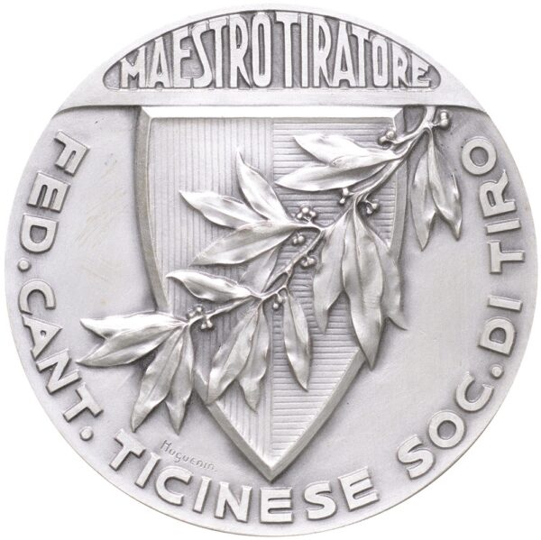 6253_1 Ticino, Maestro tiratore, Federatione cantonale ticinese, o.J., stgl, Silber
