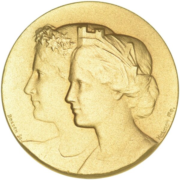 6276_2 Zürich, Ehrenmedaille, Schützengesellschaft, o.J., stgl, Gold
