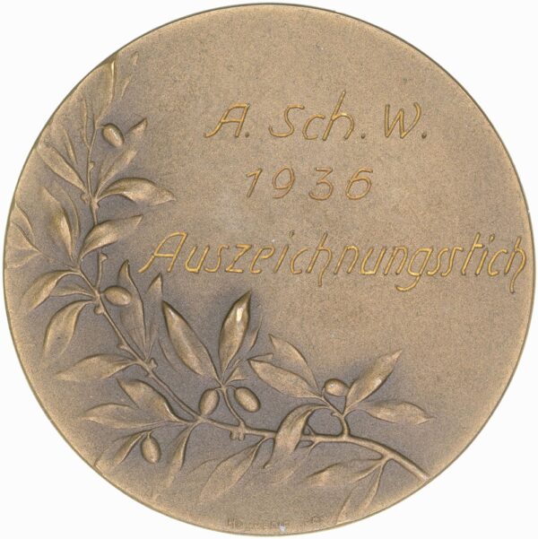 6287_1 Diverse Kantone, , Auszeichnungsstich, 1936, stgl, Bronze