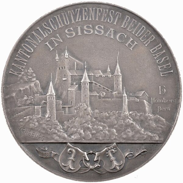 6348_1 Basel, Sissach, Kantonales Schützenfest, 1897, unz/stgl