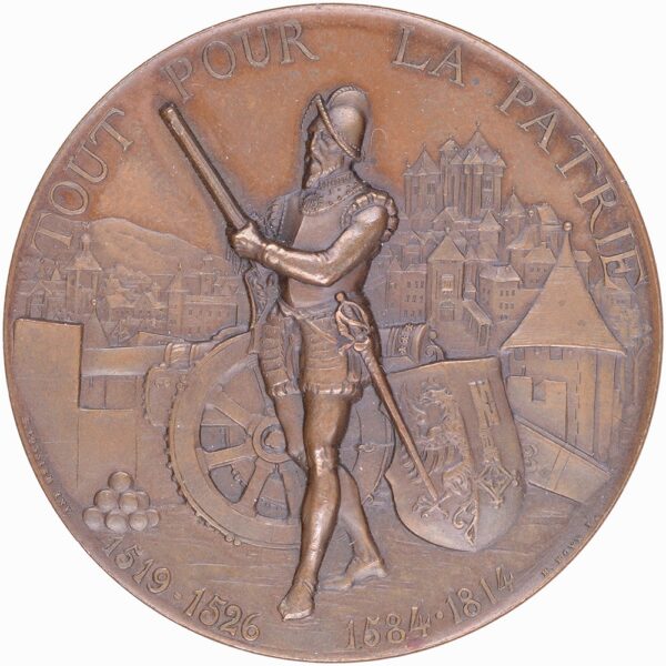 Genève, Genève,  Eidgenöss. Schützenfest, 1887, unz, Bronze