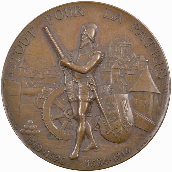 Genève, Genève,  Eidgenöss. Schützenfest, 1887, unz, Bronze