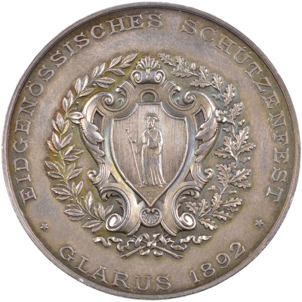 6358_1 Glarus, Glarus, Eidgenöss. Schützenfest, 1892, unz/stgl