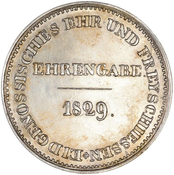 6407_1 Freiburg, Freyburg, Eidg. Freischiessen, 1829, unz-, Br versilbert