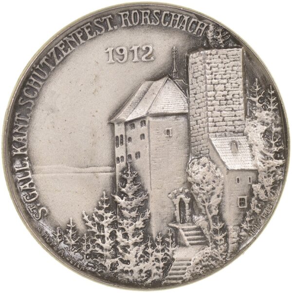 6484_1 St. Gallen, Rorschach, Kantonales Schützenfest, 1912, stgl