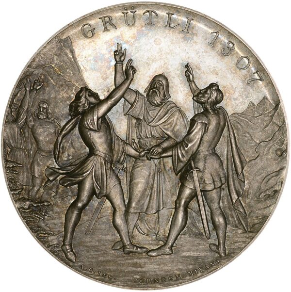 Ticino, Mendrisio, Tiro inaugurale, 1889, stgl