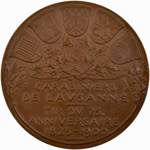Waadt, Lausanne, Tire du 75. anniversaire, 1900, stgl