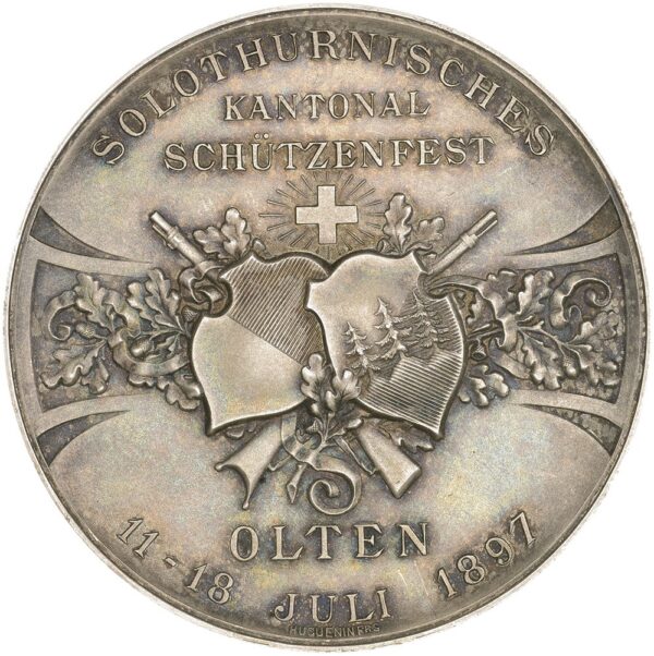6567_1 Solothurn, Olten, Kantonales Schützenfest, 1897, ultra stgl