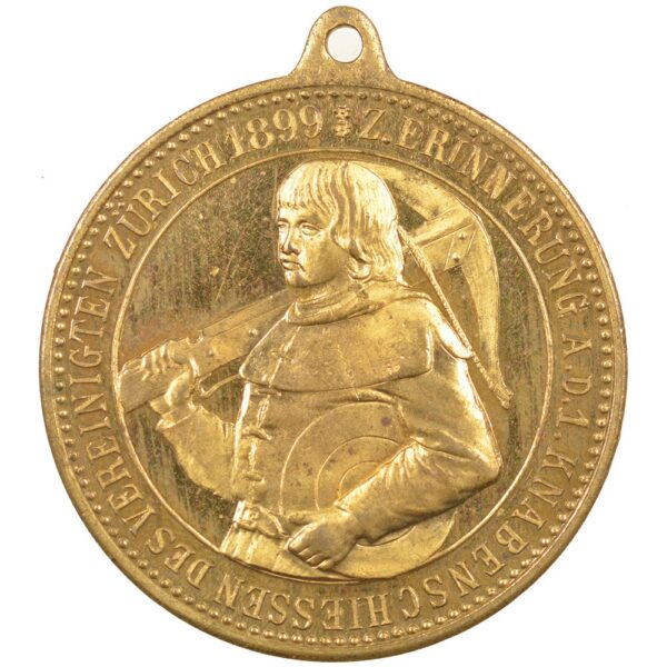 Zürich, Zürich,  Knabenschiessen, 1899, stgl, Bronze