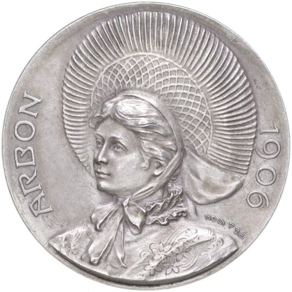 Thurgau, Arbon,  Kantonales Schützenfest, 1906, stgl, Silber