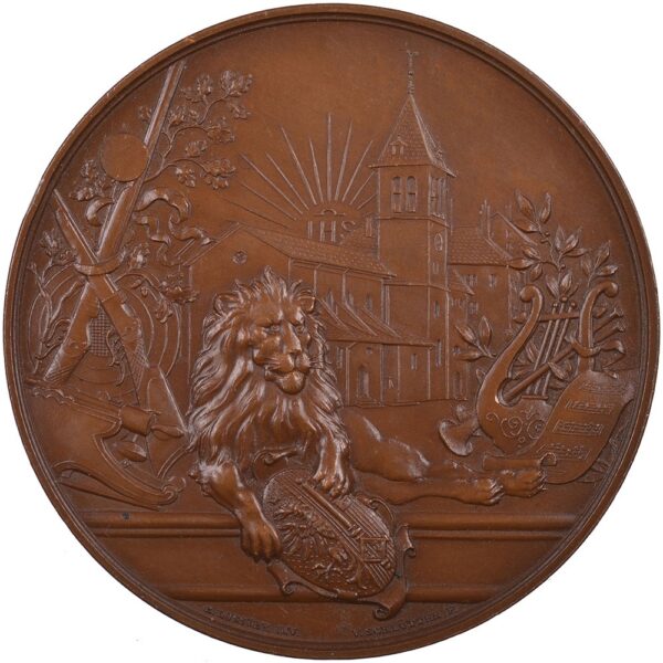 6621_2 Genève, St-Gervais, Vogue du faubourg, 1899, stgl, Bronze
