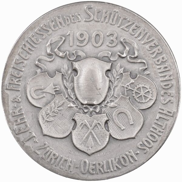 6657_1 Zürich, Zürich Oerlikon, Freischiessen, 1903, stgl