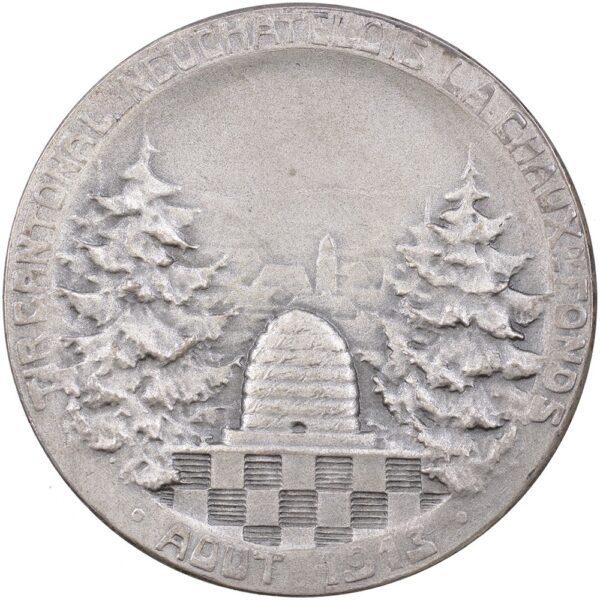 6679_1 Neuenburg, LaChaux-de-Fonds, Kantonales Schützenfest, 1913, unz-, Silber