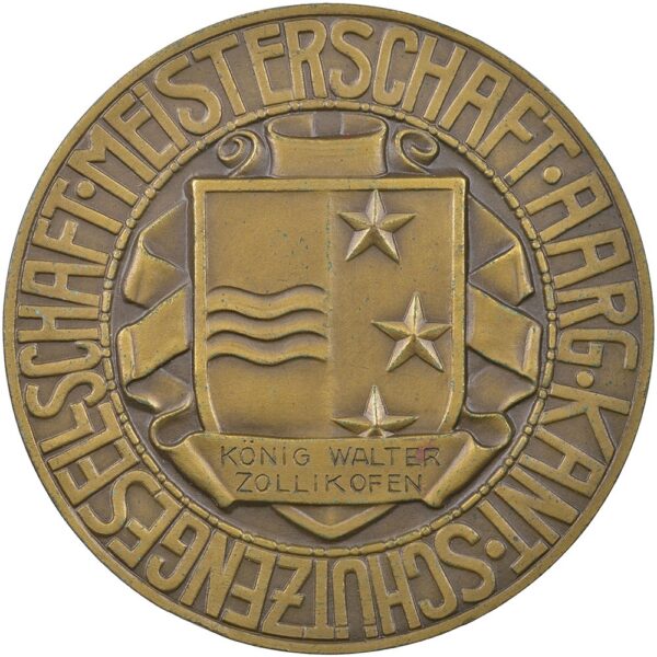 6692_1 Aargau, Kantonalschützengesellschaft, Schützengesellschaft, o.J., unz/stgl, Bronze