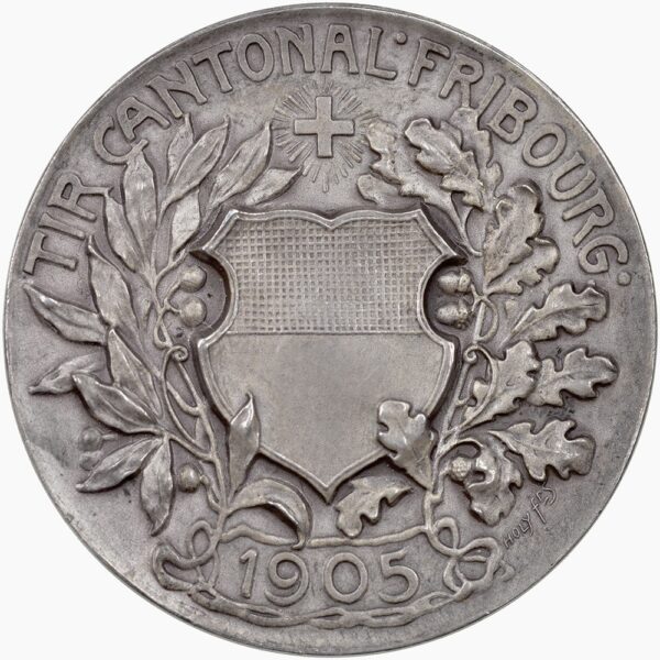 6698_1 Freiburg, Fribourg, Kantonales Schützenfest, 1905, unz/stgl