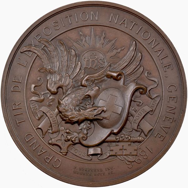 6702_1 Genève, Genève, Grand tir, 1896, stgl, Bronze