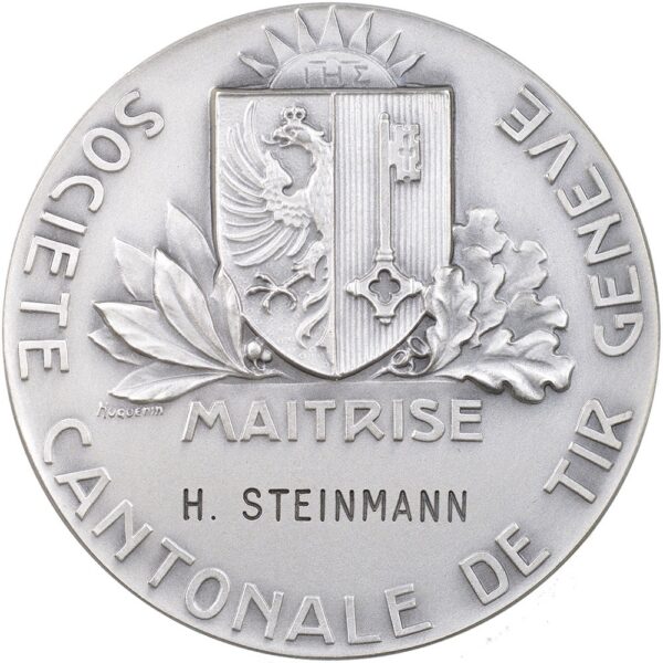 6703_1 Genève, Genève, Kantonales Schützenfest, o. J., stgl, Silber