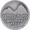Schwyz, Brunnen,  Kantonales Schützenfest, 1935, stgl, Silber
