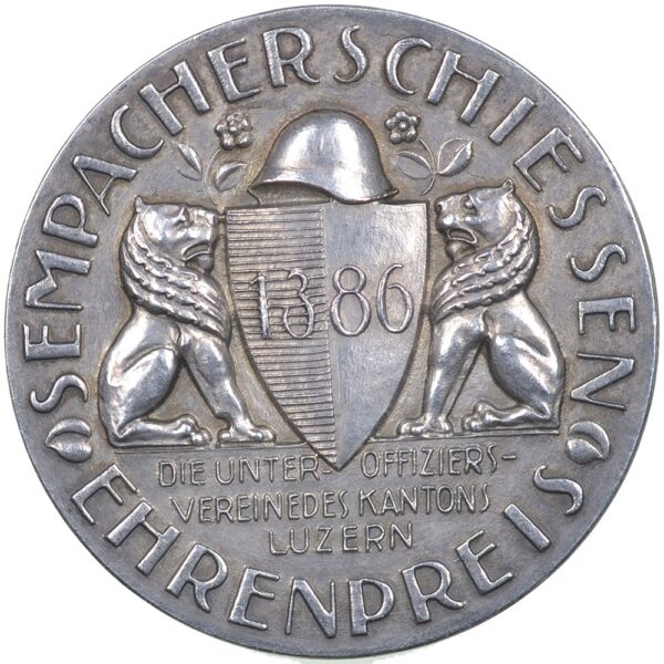 6762_1 Luzern, Sempach, Sempacherschiessen Ehrenpreis, o.J., unz-, Silber