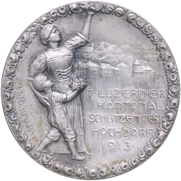 6764_1 Luzern, Hochdorf, Kantonales Schützenfest, 1913, stgl