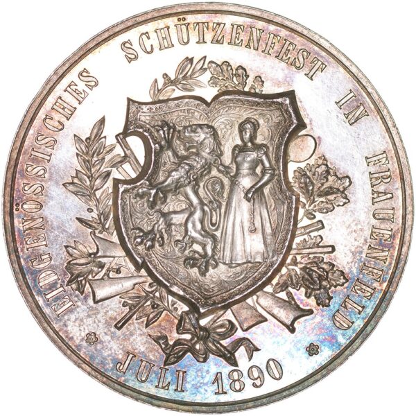 6820_1 Thurgau, Frauenfeld, Eidgenöss. Schützenfest, 1890, stgl