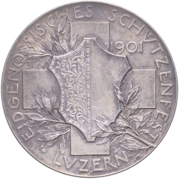 6855_1 Luzern, Luzern, Kantonales Schützenfest, 1901, unz, Silber
