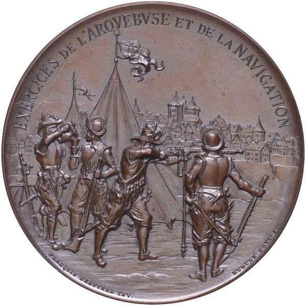 Genève, St-George, Tir d'inauguration du stand des Daillettes, 1895, stgl