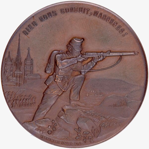 6895_1 Genève, Genève, Club du Tir militaire, 1899, stgl, Bronze